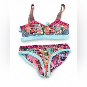 Maaji Reversible Two Piece Girls Bikini Size 8